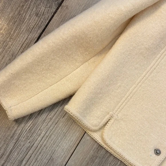 Vintage 100 Wool Cream Deans of Scotland Jacket Size Medium - Picture 4 of 9